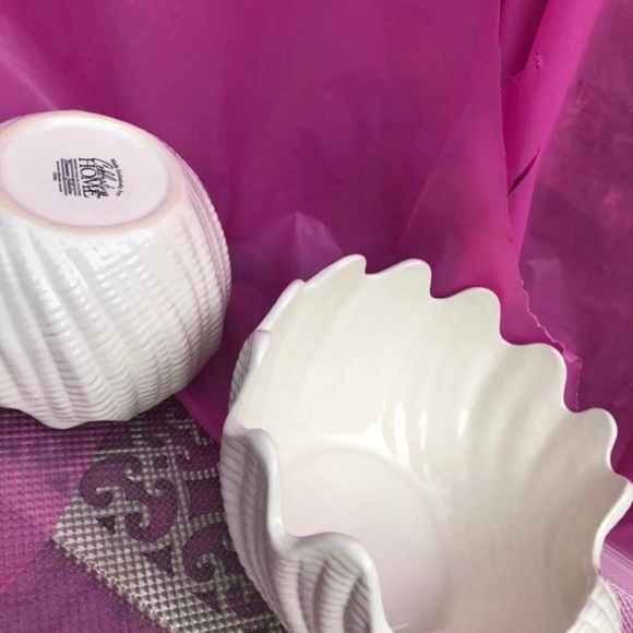 Celebrating Home Stoneware Serving Bowls shells shaped - Picture 5 of 9